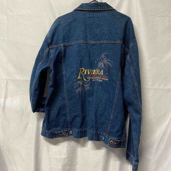 Circe Denim Jacket Riviera Hotel Casino Resort (Closed 2015) Collectors Item XL - Picture 3 of 11